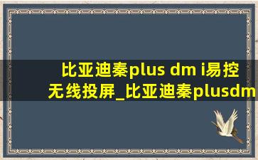 比亚迪秦plus dm i易控无线投屏_比亚迪秦plusdmi无线投屏